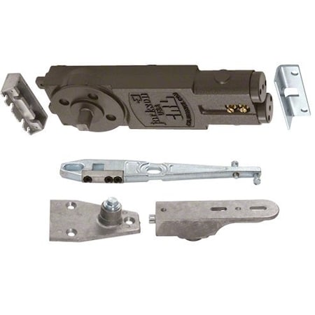 Jackson Heavy-Duty Spring 7/8 Extended Spindle 90DegHold Open Overhead Concealed Closer W/ S Side-Load H 21104S12